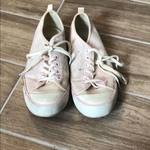 Pink Logo Sneakers